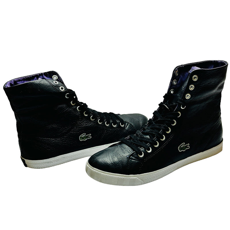Lacoste High Ankle Leather Sneaker Shoes - 7-24SPW2217N94