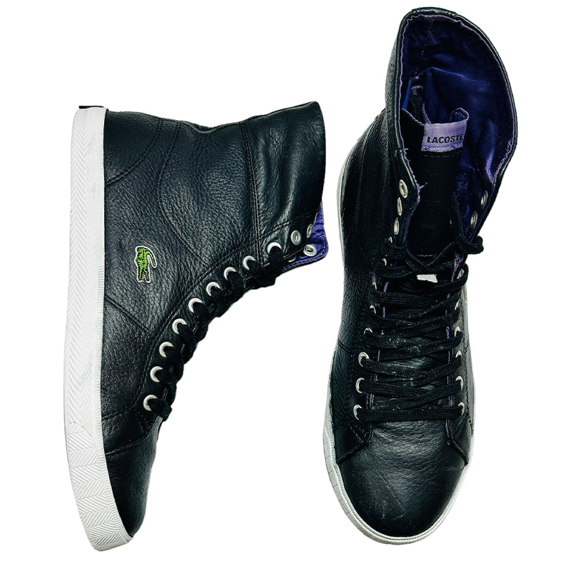 Lacoste High Ankle Leather Sneaker Shoes - 7-24SPW2217N94