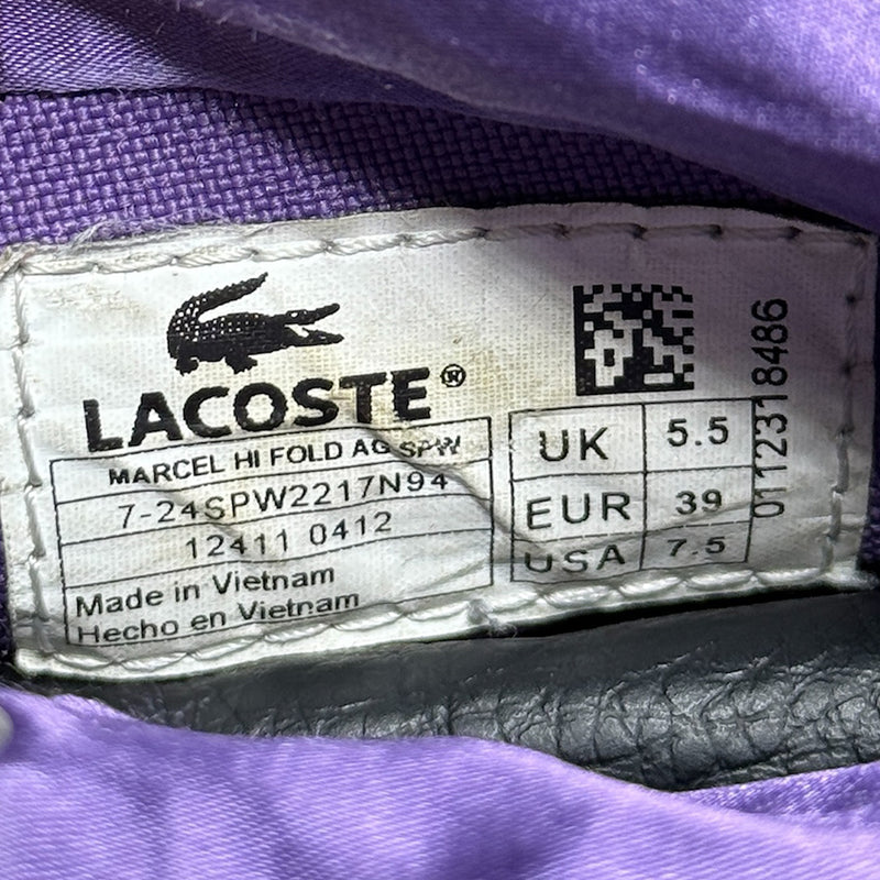 Lacoste High Ankle Leather Sneaker Shoes - 7-24SPW2217N94