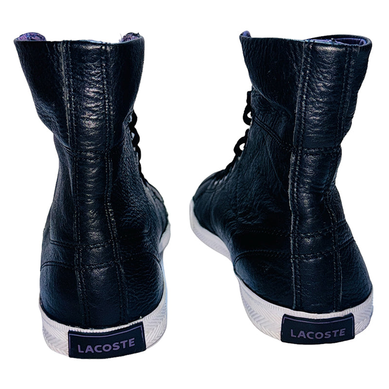 Lacoste High Ankle Leather Sneaker Shoes - 7-24SPW2217N94