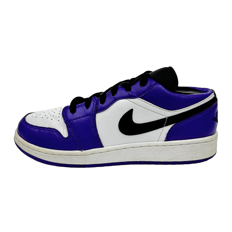 Nike Air Jordan 1 Low GS Court Purple Shoes - 553560-500