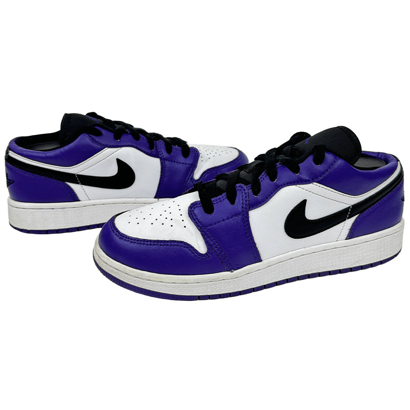 Nike Air Jordan 1 Low GS Court Purple Shoes - 553560-500