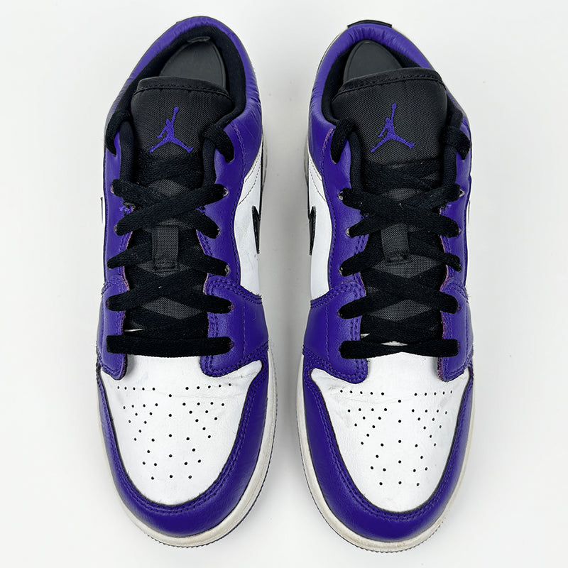 Nike Air Jordan 1 Low GS Court Purple Shoes - 553560-500