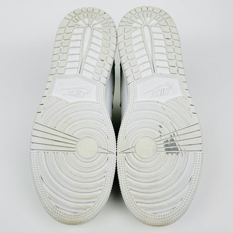 Nike Jordan 1 Retro Mid White Pure Platinum (2018) Shoes - 554725-109