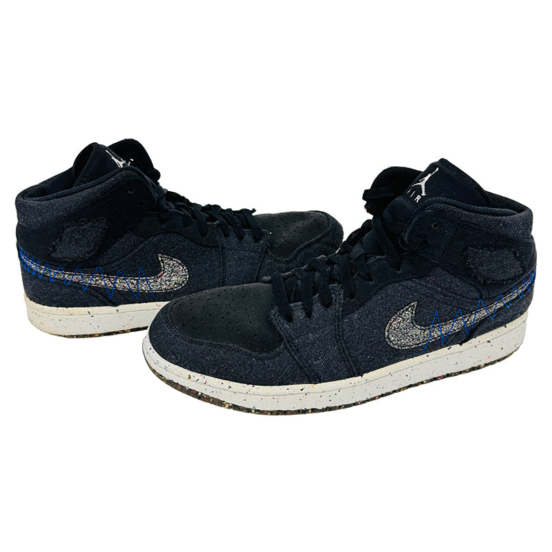 Nike Men's Jordan 1 Mid Crater Black Shoes - DM3529-001