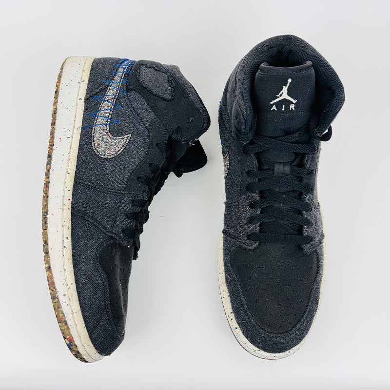 Nike Men's Jordan 1 Mid Crater Black Shoes - DM3529-001