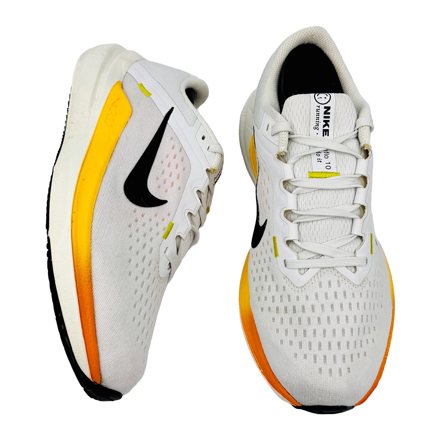 One Front One Cross image of Nike Unisex Air Zoom Winflo 10 Sneakers (Size 40) - DV4023-101