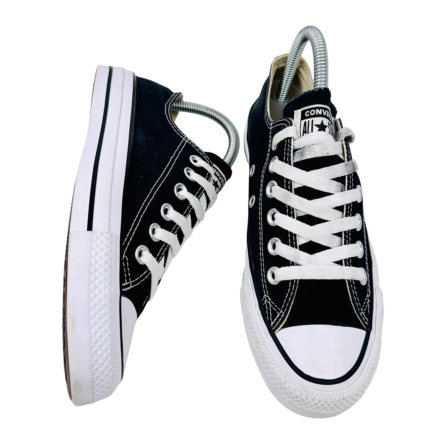 One Shoe Side and One Shoe Front Image of Converse Chuck Taylor All Star Shoes (Size 37) M9166C