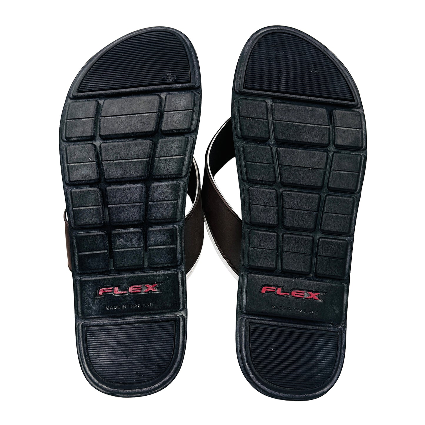 Outsole Image of Kito Men's Dark Brown FlipFlop Slides (Size 45)