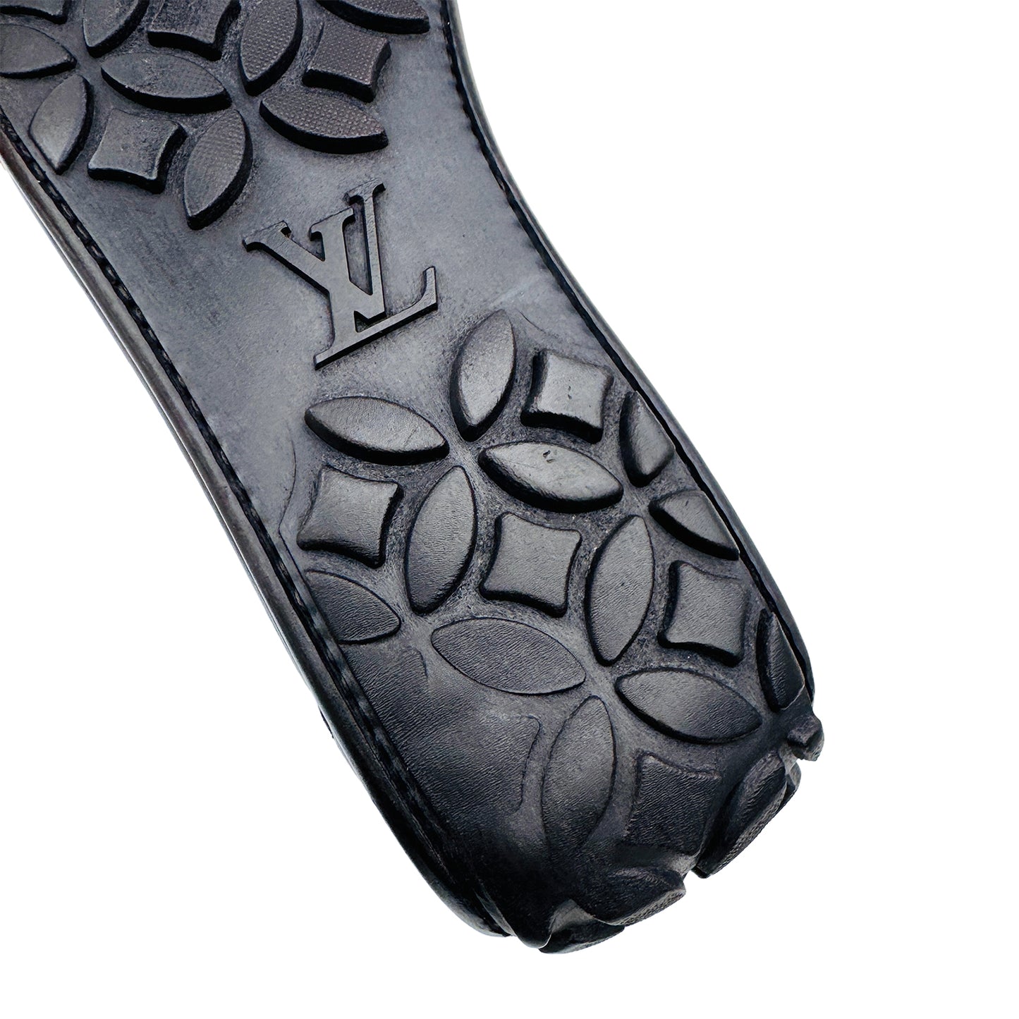 Outsole Logo Closeup image of Louis Vuitton Men's Leather Loafers (Size 43/43.5)