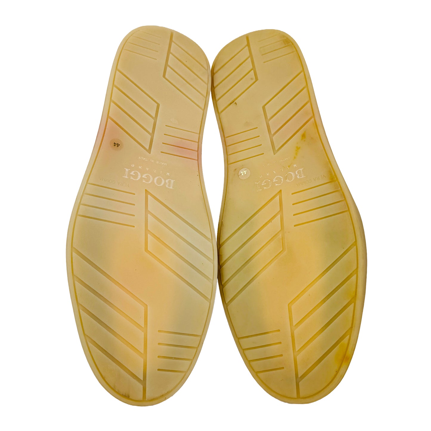 Outsole image of Boggi Milano Men's Beige Stratus Suede Loafers