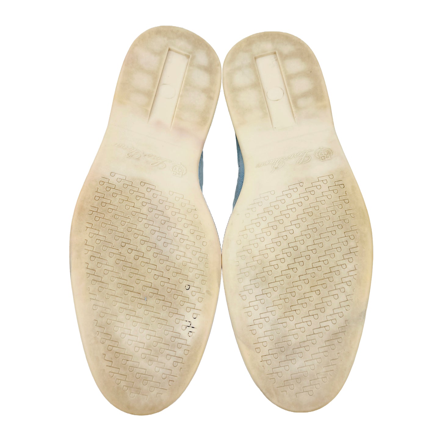 Outsole image of Loro Piana Summer Walk Blue Loafers (Size 39)