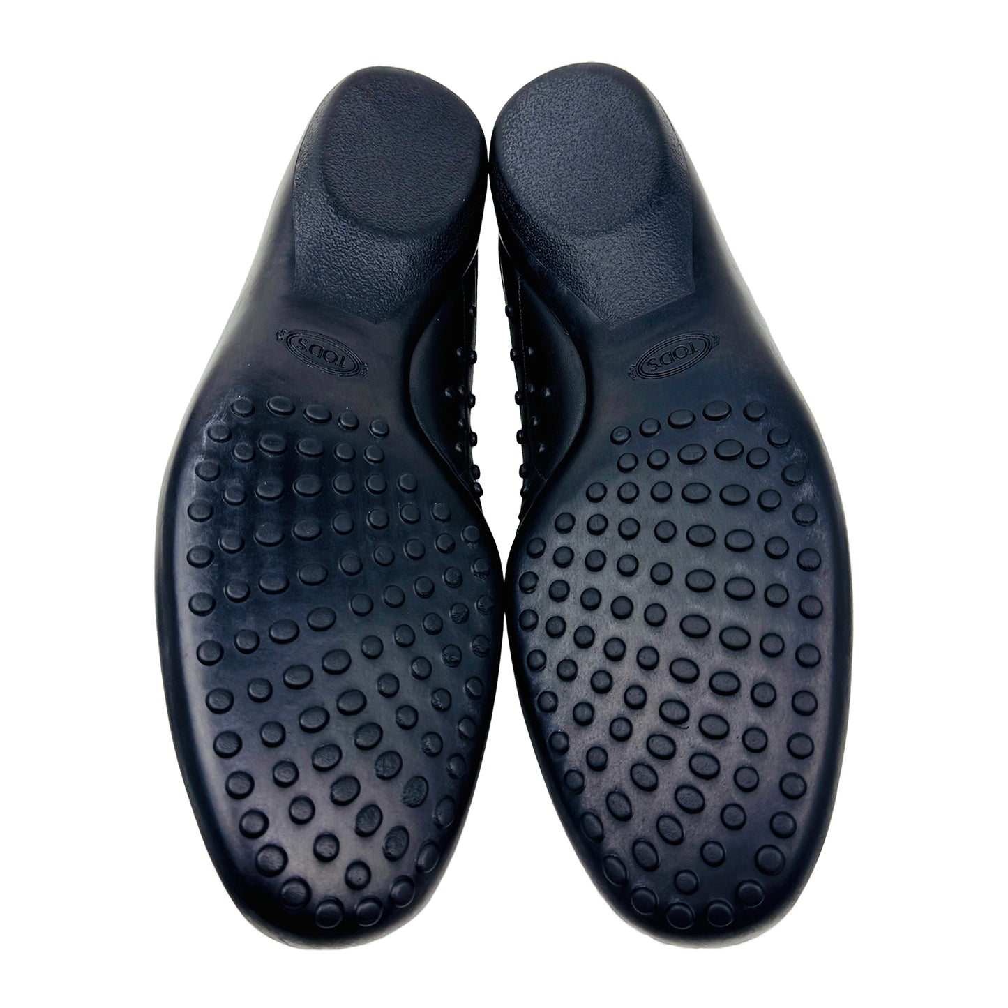 Outsole image of Tod's Men's Black Loafers