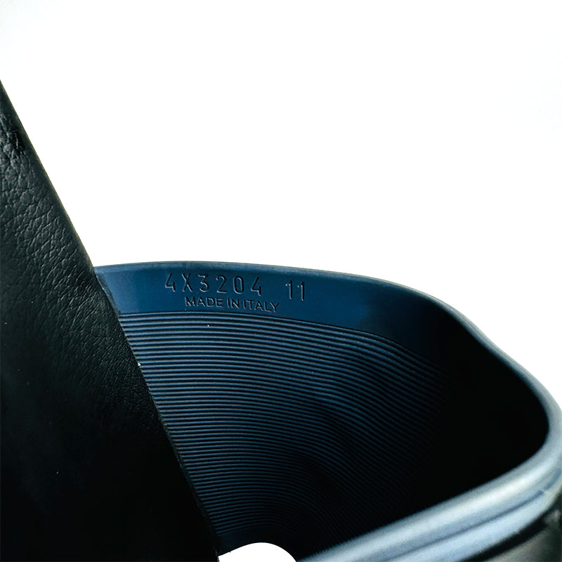 Prada Men's Blue Black (Size11) Slides