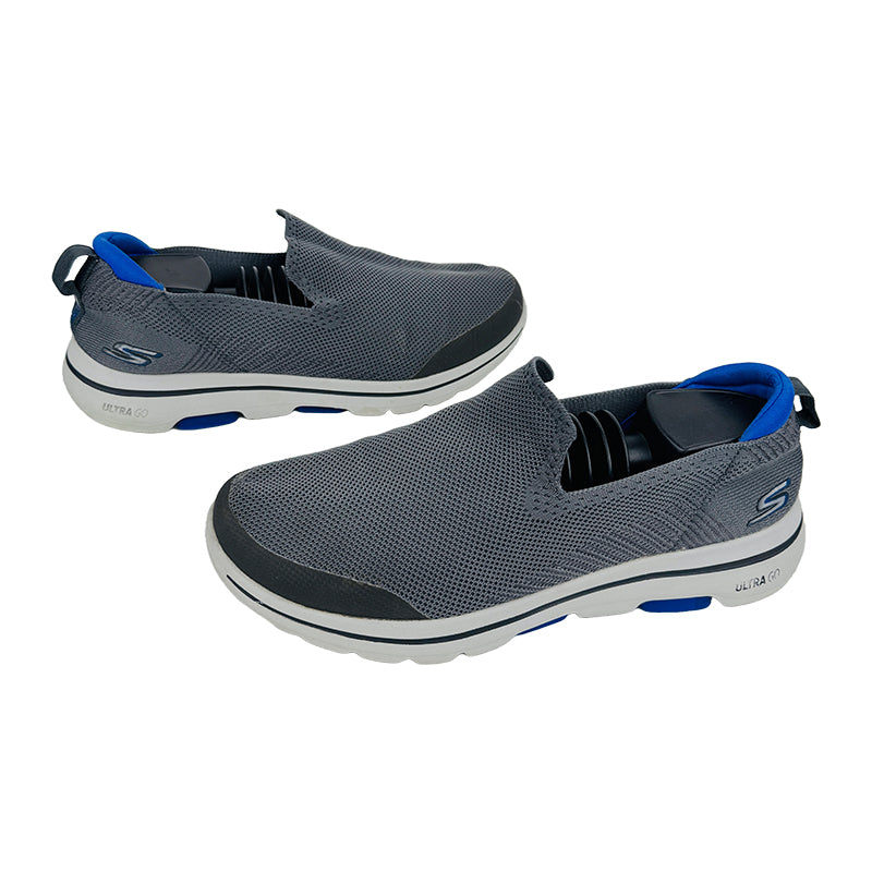 Skechers Men’s Go Walk 5 Slip On Gray Shoes (Size 45/45.5) - 55500 CHAR