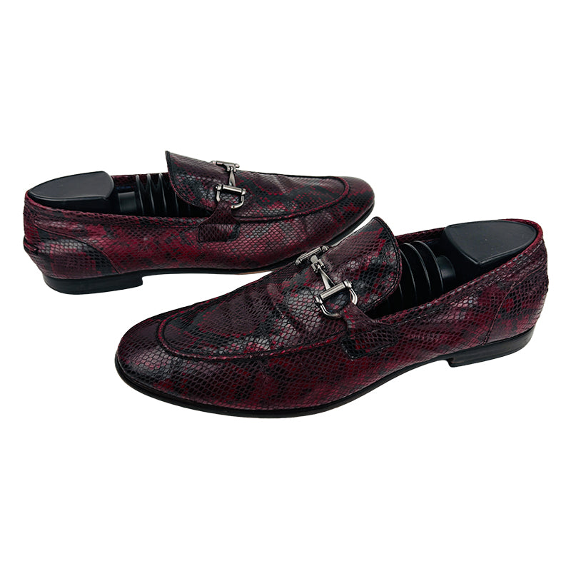 Steve Madden Men's Red Leather Dress Shoes (Size 44)