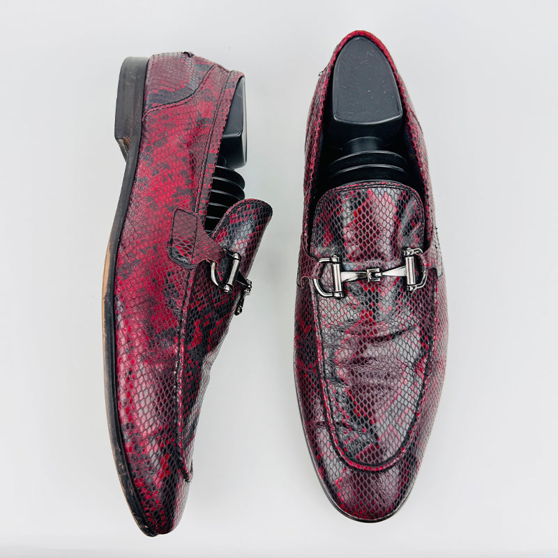 Steve Madden Men's Red Leather Dress Shoes (Size 44)