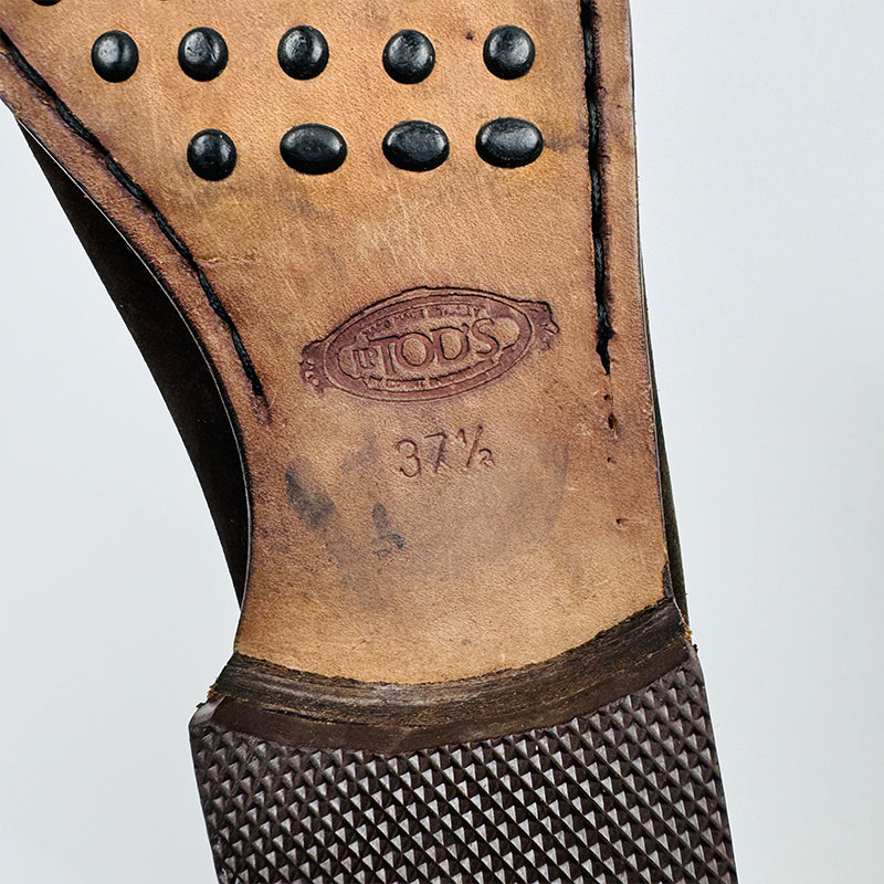 Tods Gommino Driving Brown Shoes (Size 37.5/38) Made in Italy