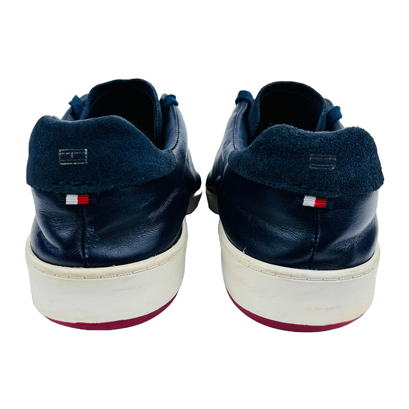 Tommy Hilfiger Men’s Retro Tennis Navy Blue Shoes (Size 43) - FM0FM02376