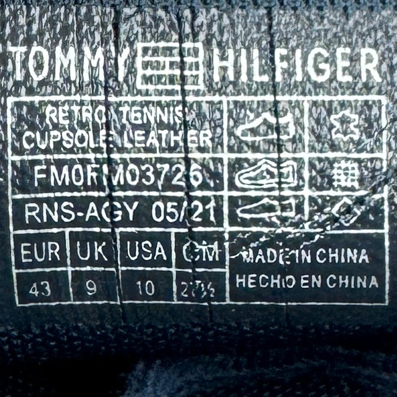 Tommy Hilfiger Men’s Retro Tennis Navy Blue Shoes (Size 43) - FM0FM02376