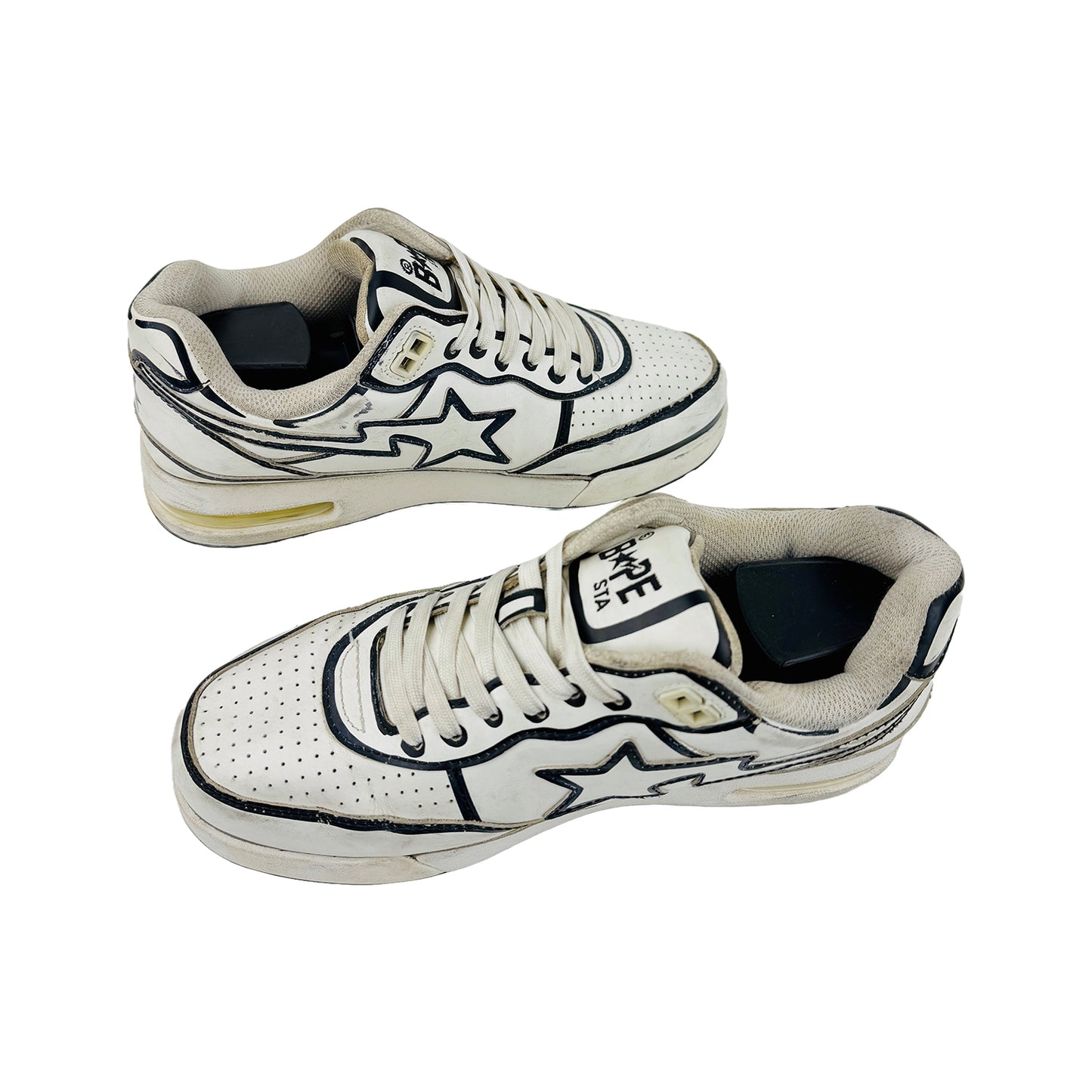 A Bathing Ape Road Sta Shoes (Size 43/43.5) - 001FWJ731918-WHT