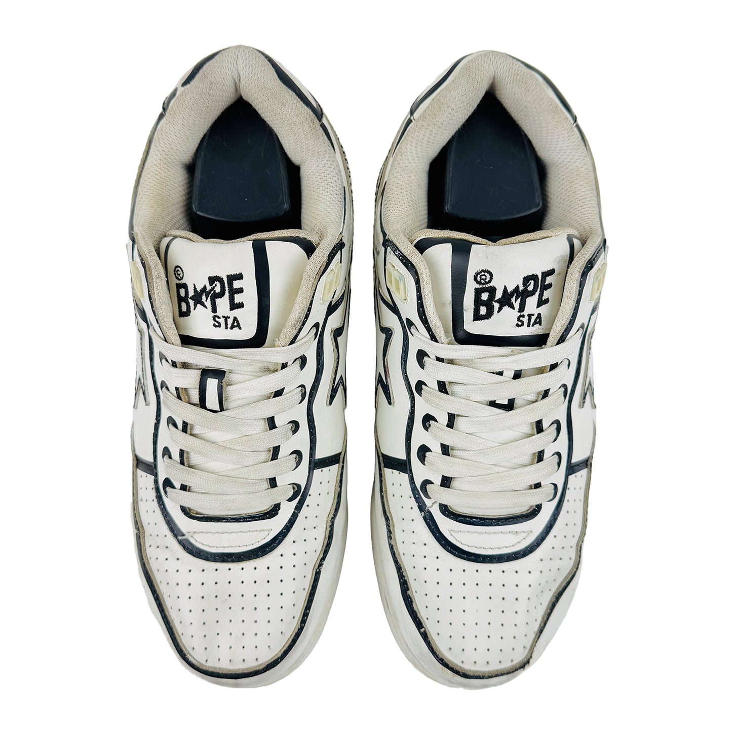 A Bathing Ape Road Sta Shoes (Size 43/43.5) - 001FWJ731918-WHT