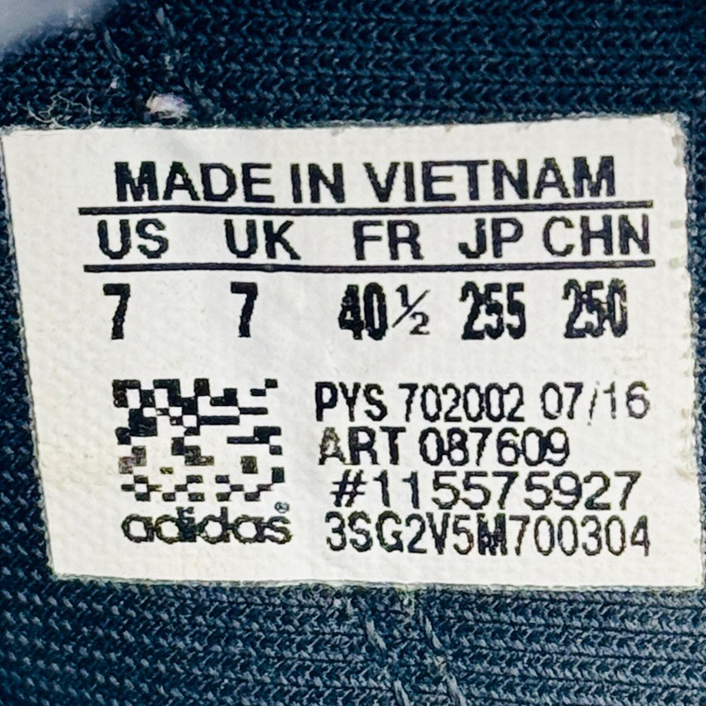 Adidas Adissage Black Slides (Size 40.5) - 087609