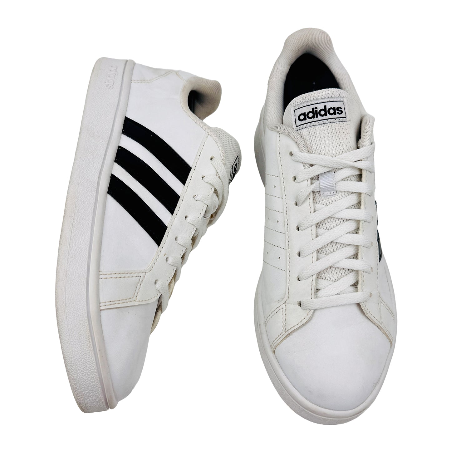 Adidas Grand Court Base White Shoes (Size 41.5) - EE7968