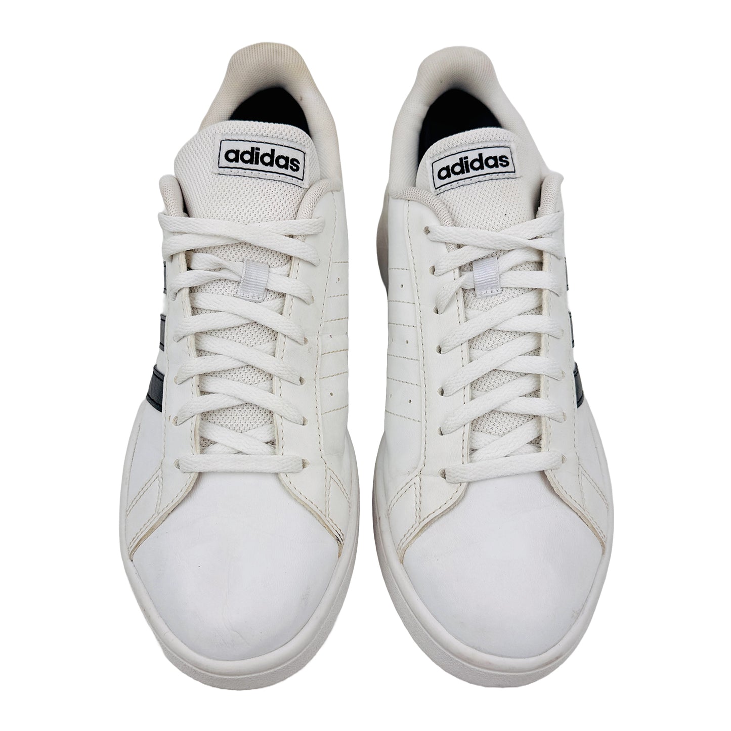 Adidas Grand Court Base White Shoes (Size 41.5) - EE7968