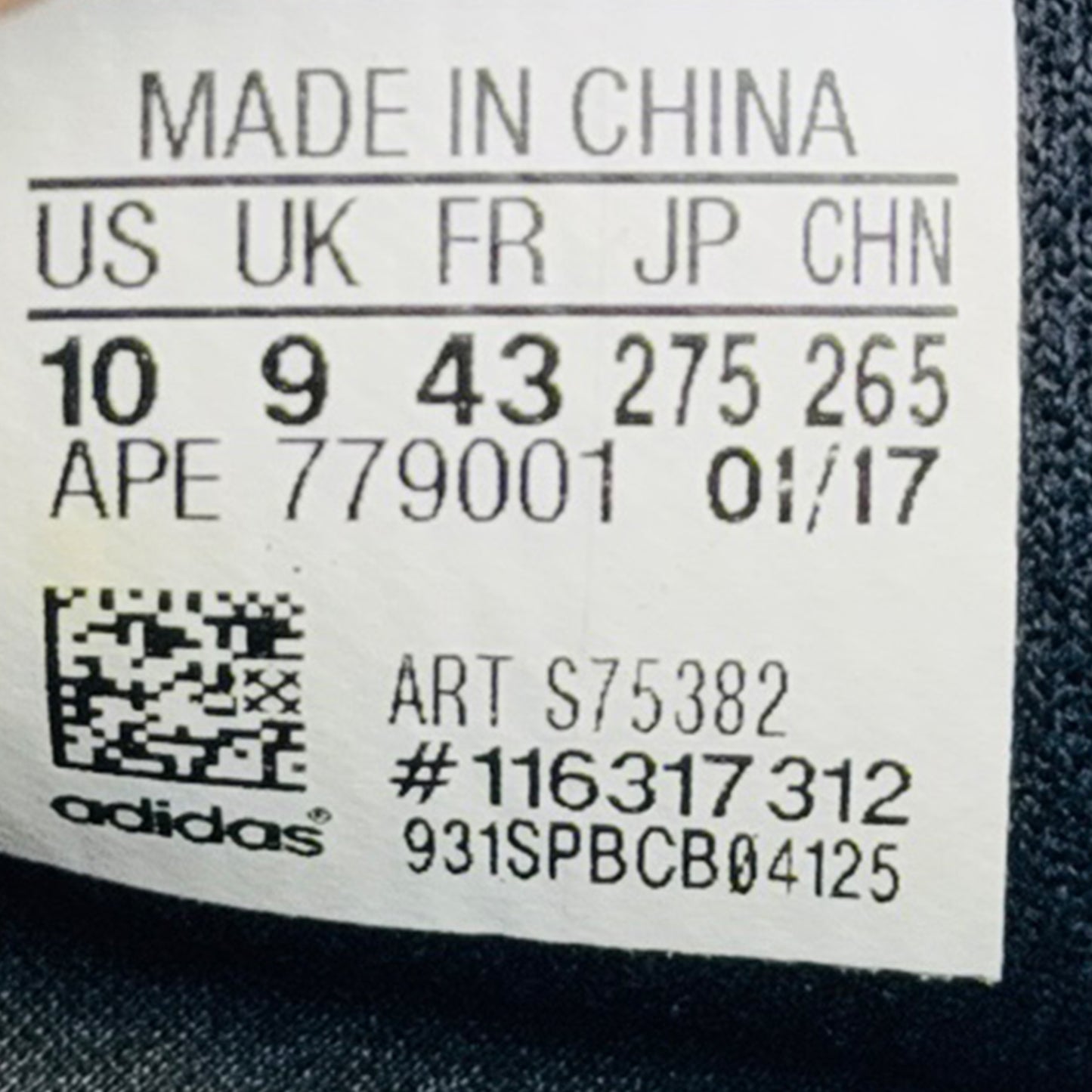 Adidas Men's Adilette Sandals (Size 43) - S75382