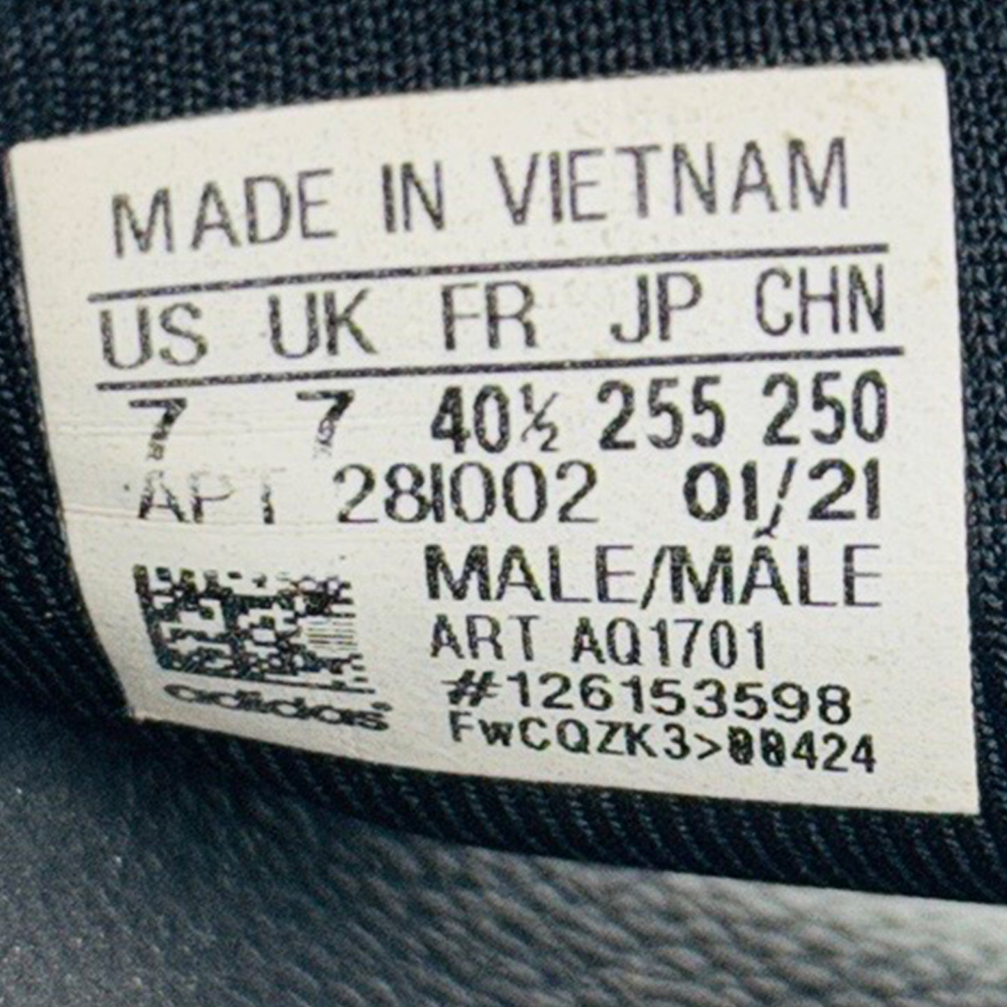 Adidas Men's Adilette Shower Slides (Size 40.5) - AQ1701