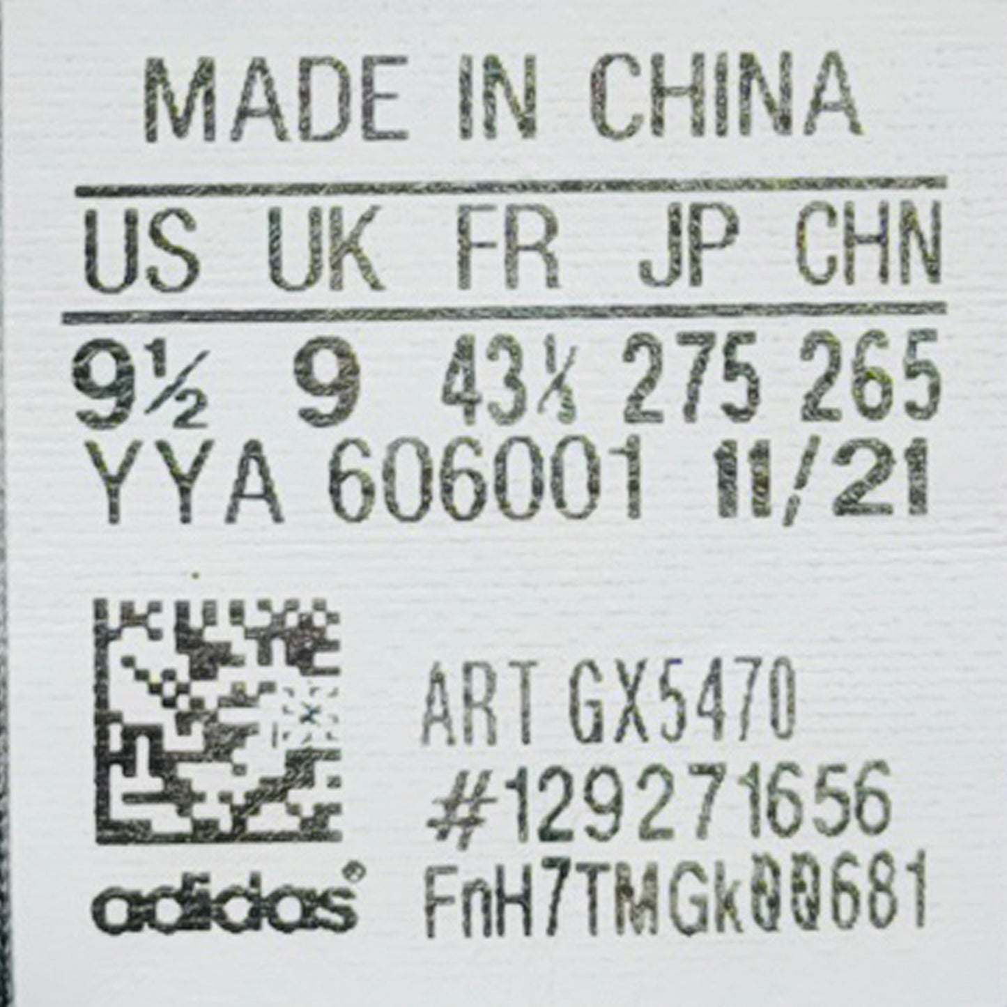 Adidas SolarGlide 5 Shoes (Size 43.5) - GX5470