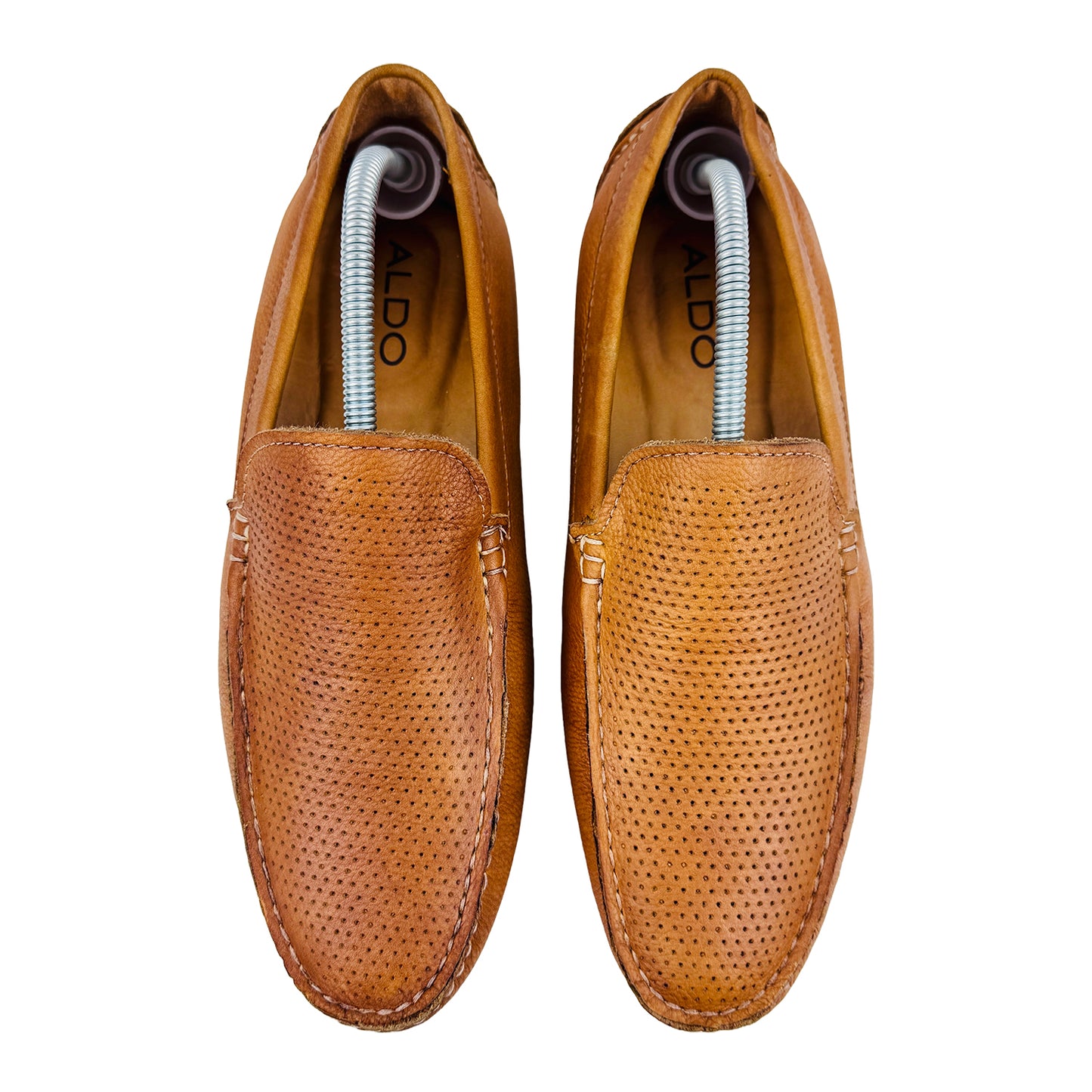 Aldo Men's Discourse Brown Loafer Shoes (Size 43/43.5)