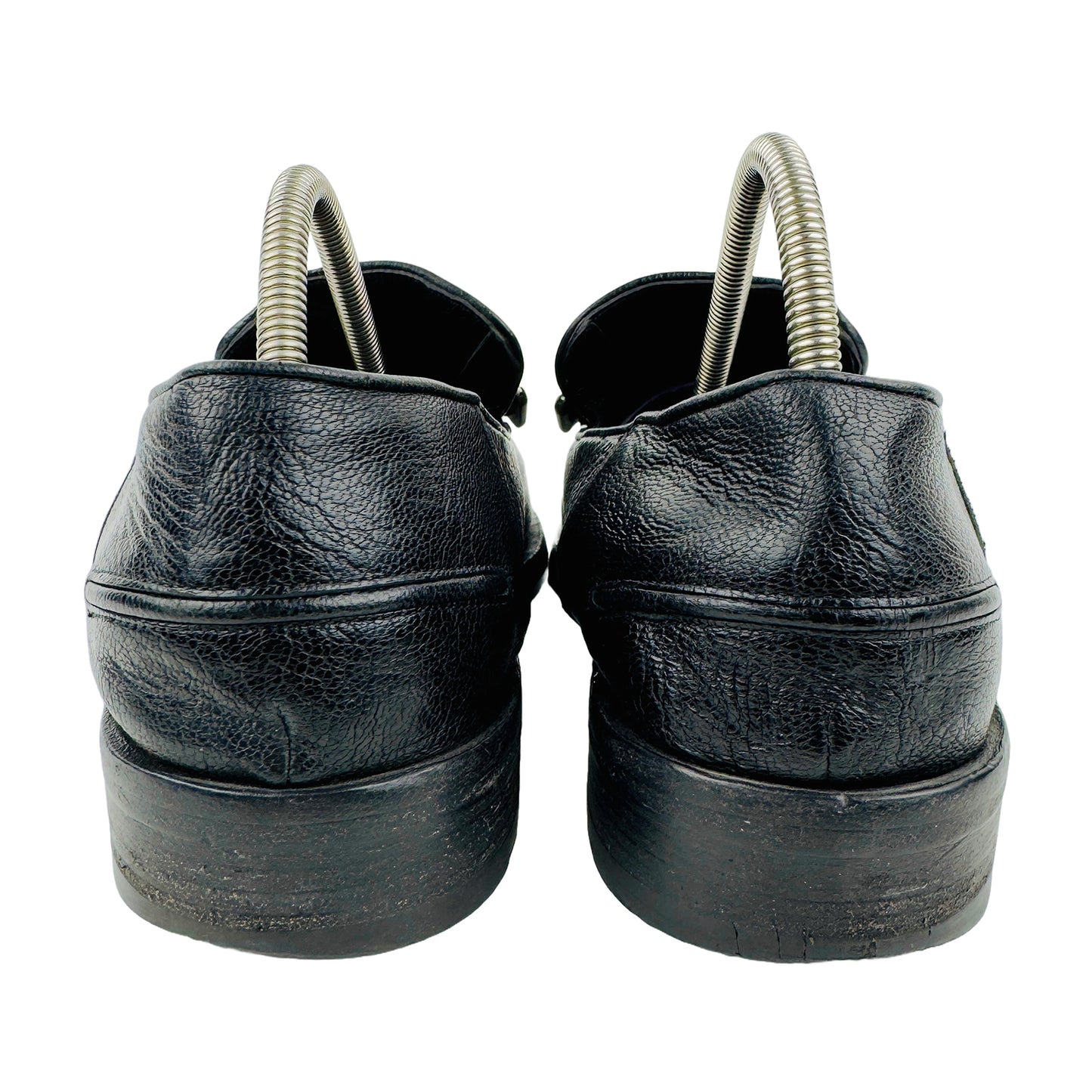 Balenciaga Leather Black Moccasin Shoes (Size 38/38.5)