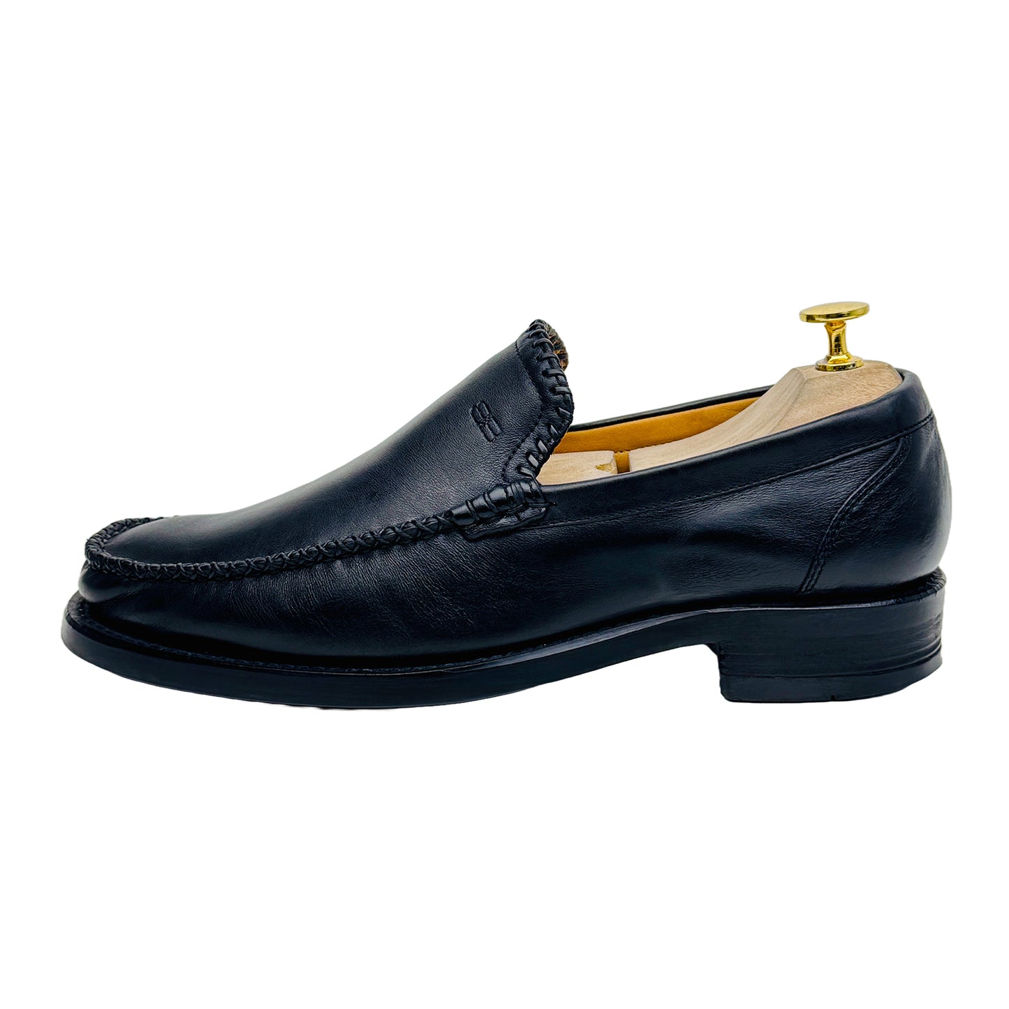 Balenciaga Men's Black Major Leather Loafer Shoes (Size 42.5)