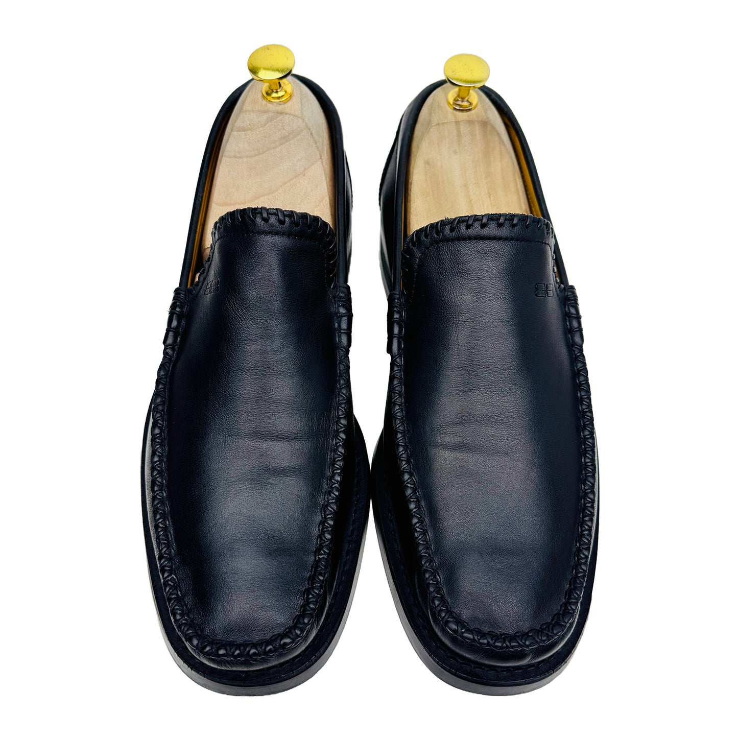 Balenciaga Men's Black Major Leather Loafer Shoes (Size 42.5)
