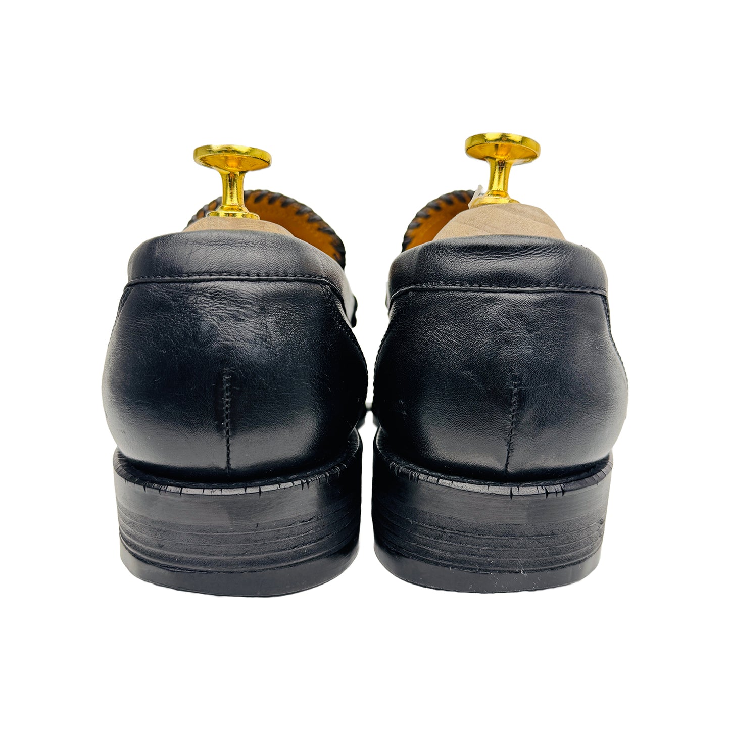 Balenciaga Men's Black Major Leather Loafer Shoes (Size 42.5)