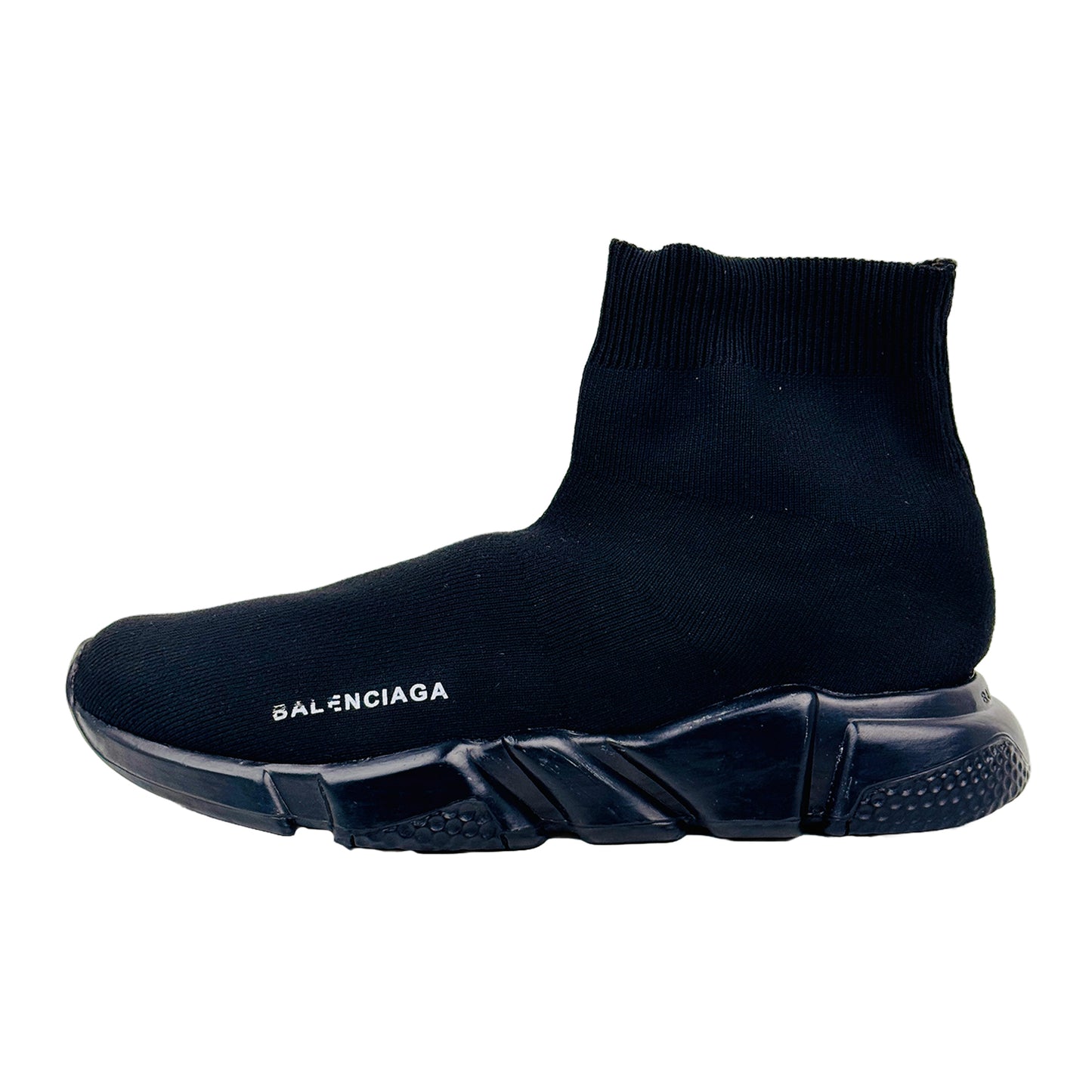 Balenciaga Men's Speed Trainer All Black Shoes (Size 42.5/43)