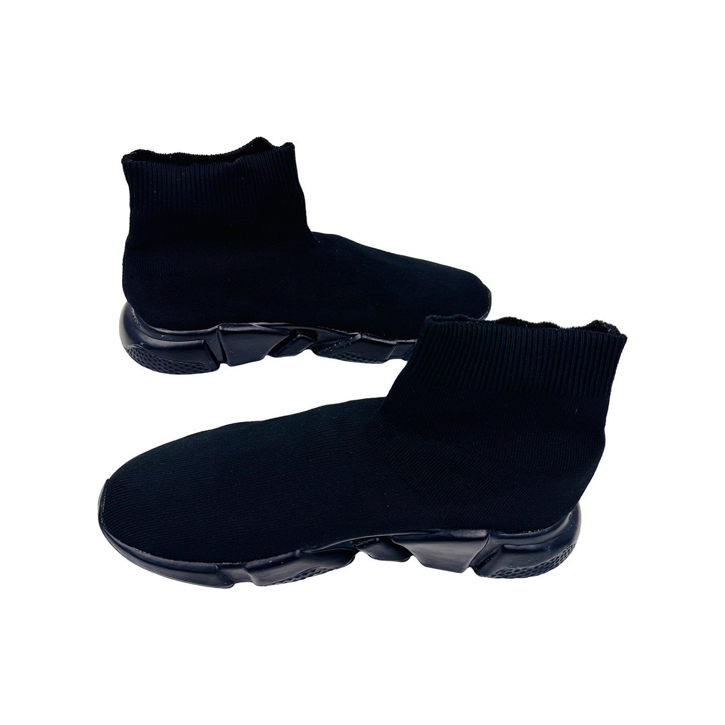 Balenciaga Men's Speed Trainer All Black Shoes (Size 42.5/43)