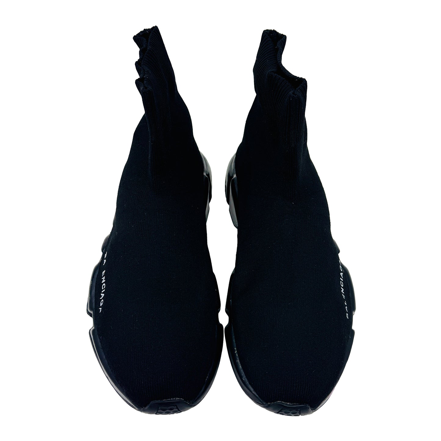 Balenciaga Men's Speed Trainer All Black Shoes (Size 42.5/43)