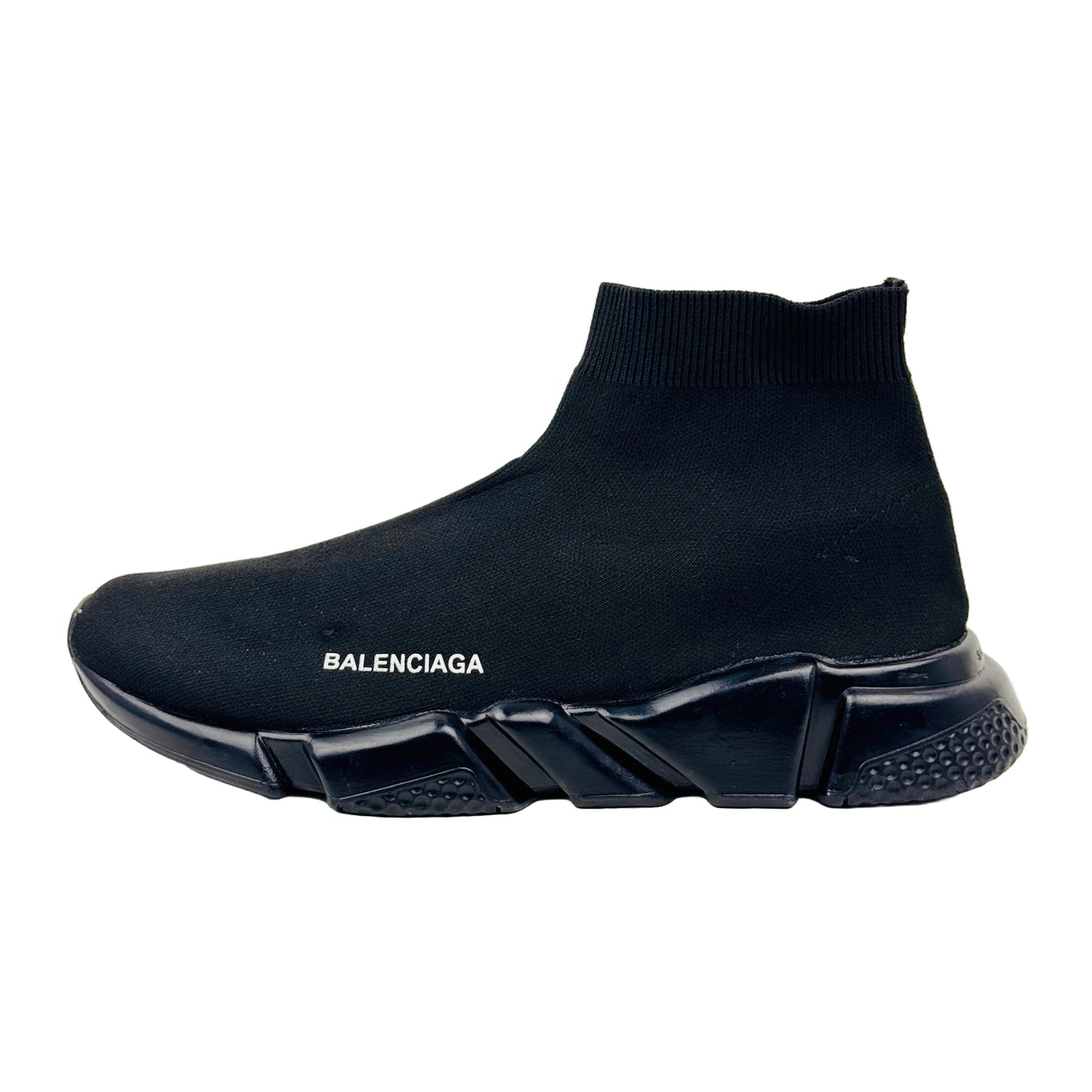 Balenciaga Men's Speed Trainer All Black Shoes (Size 43/43.5)