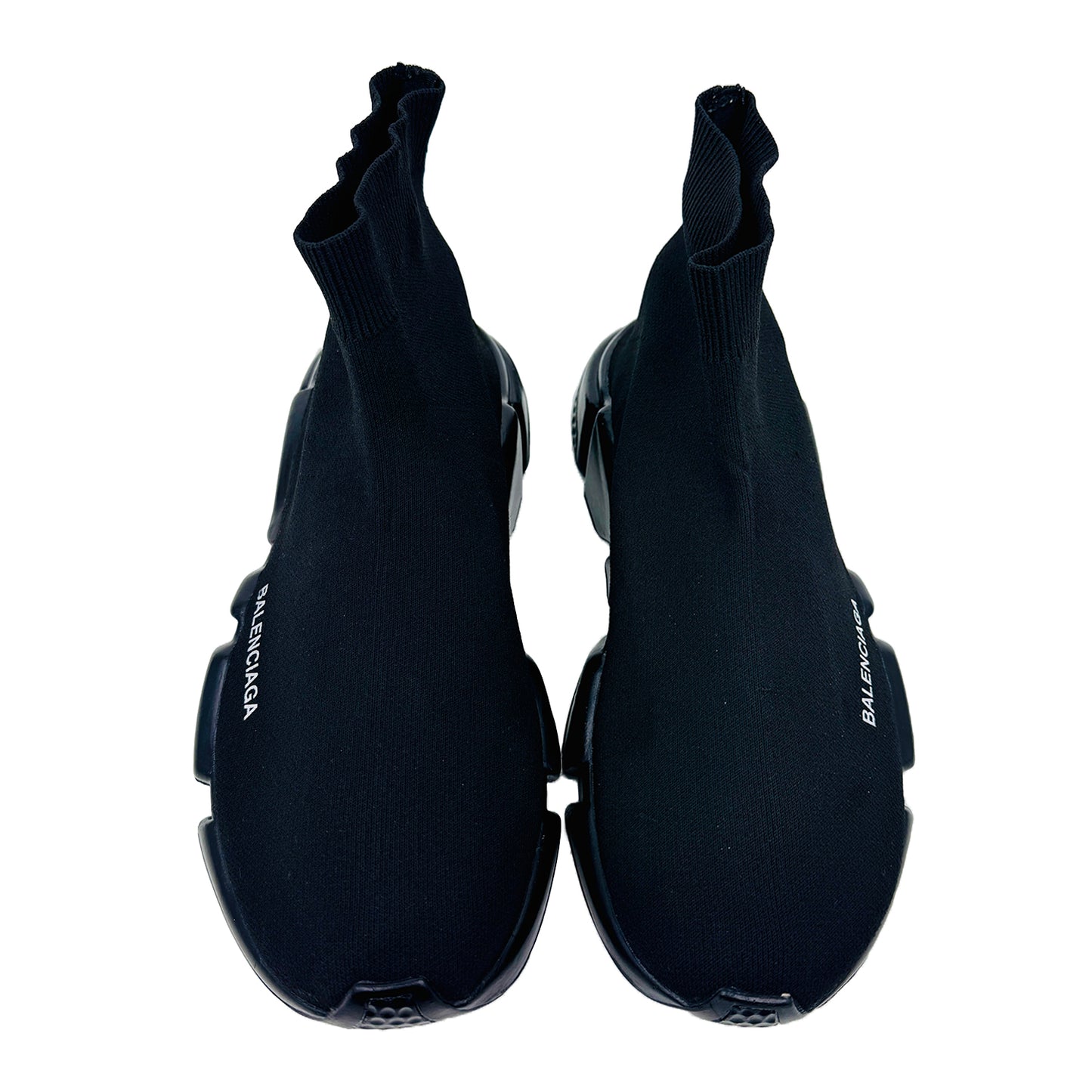 Balenciaga Men's Speed Trainer All Black Shoes (Size 43/43.5)
