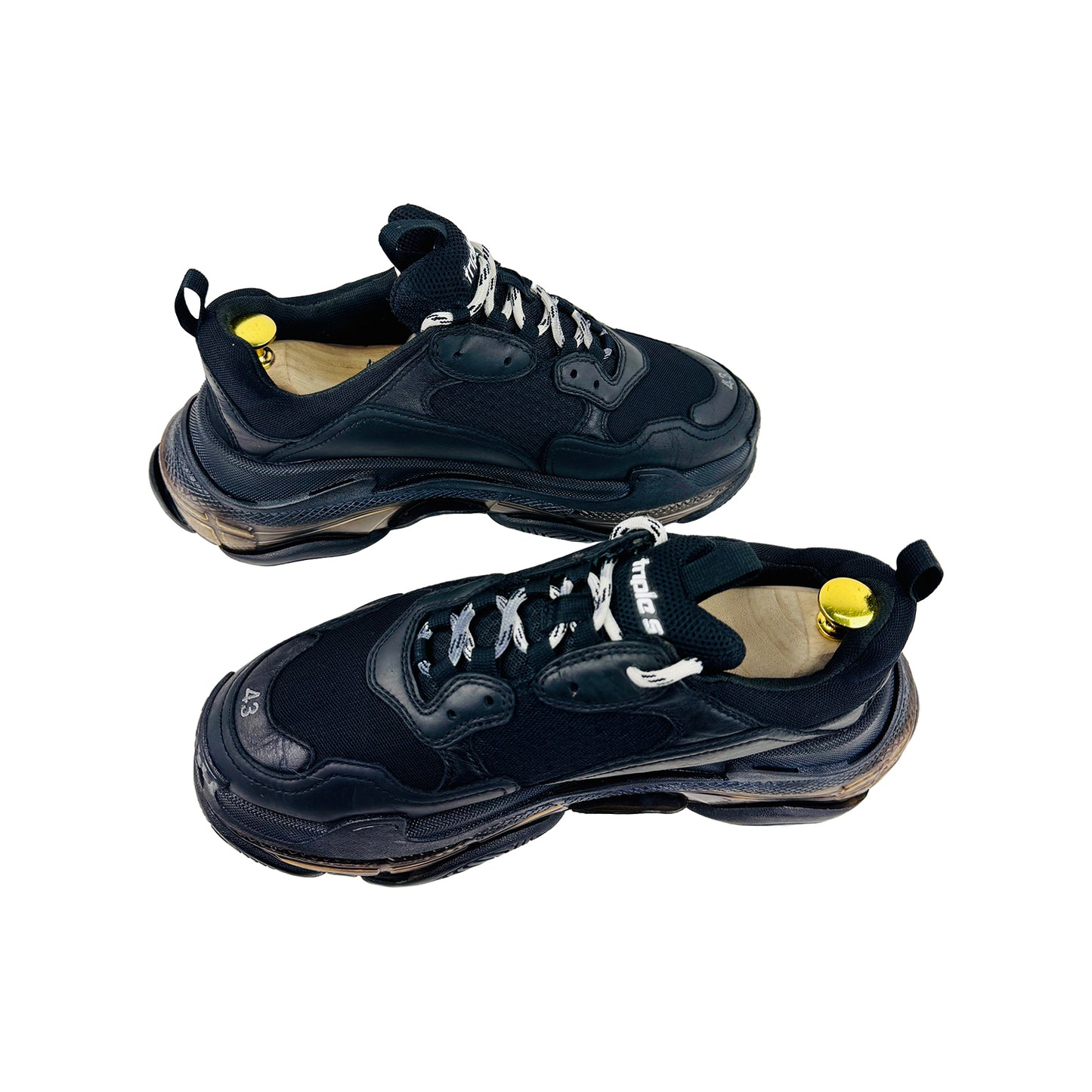 Balenciaga Men's Triple S Clear Sole Shoes (Size 42.5/43) - 541624
