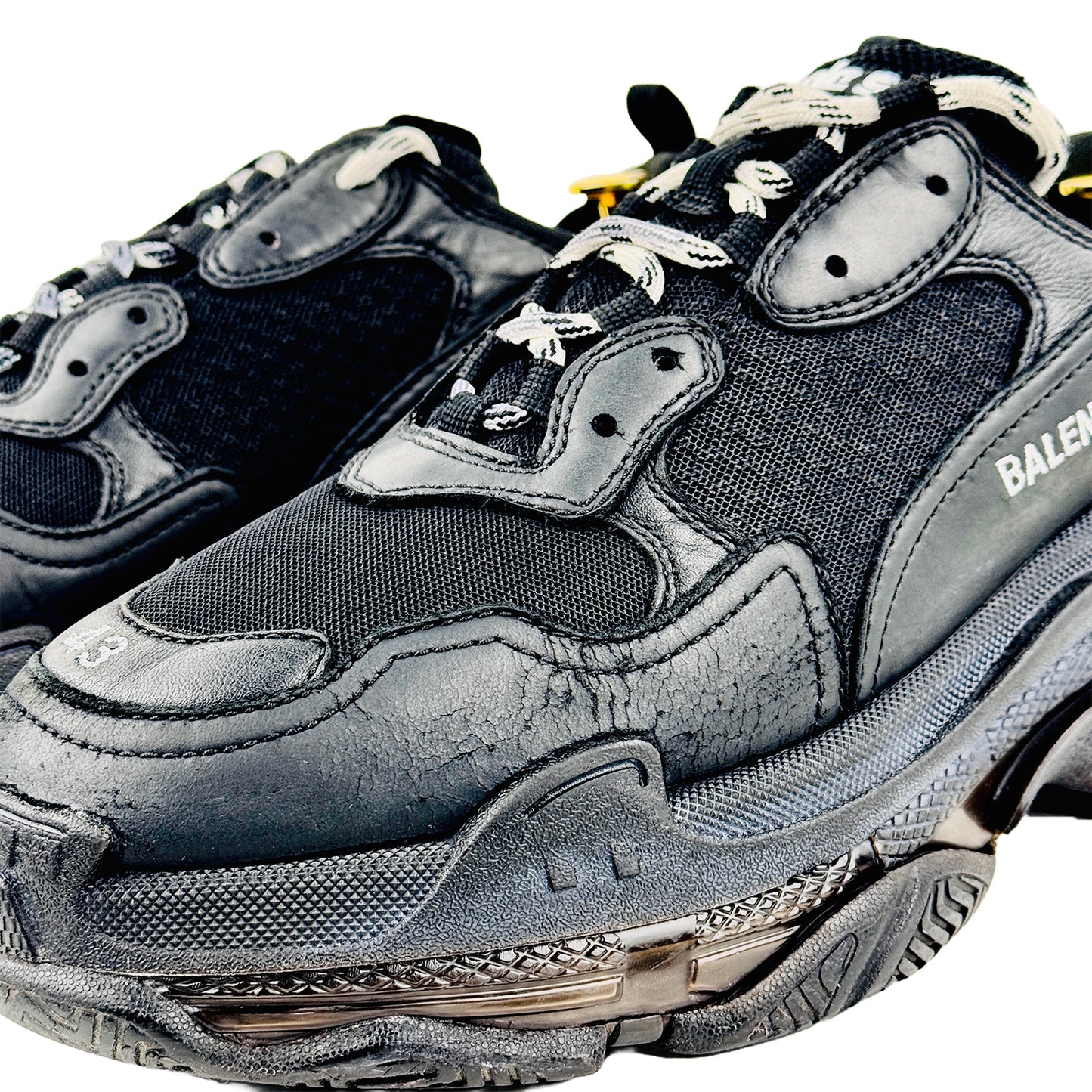 Balenciaga Men's Triple S Clear Sole Shoes (Size 42.5/43) - 541624