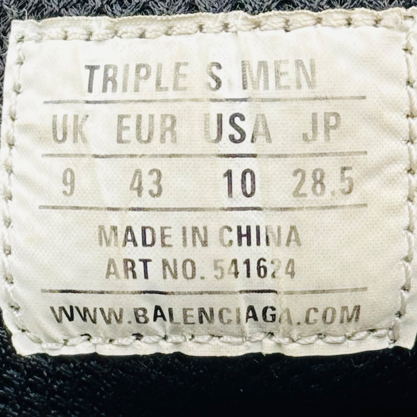 Balenciaga Men's Triple S Clear Sole Shoes (Size 42.5/43) - 541624