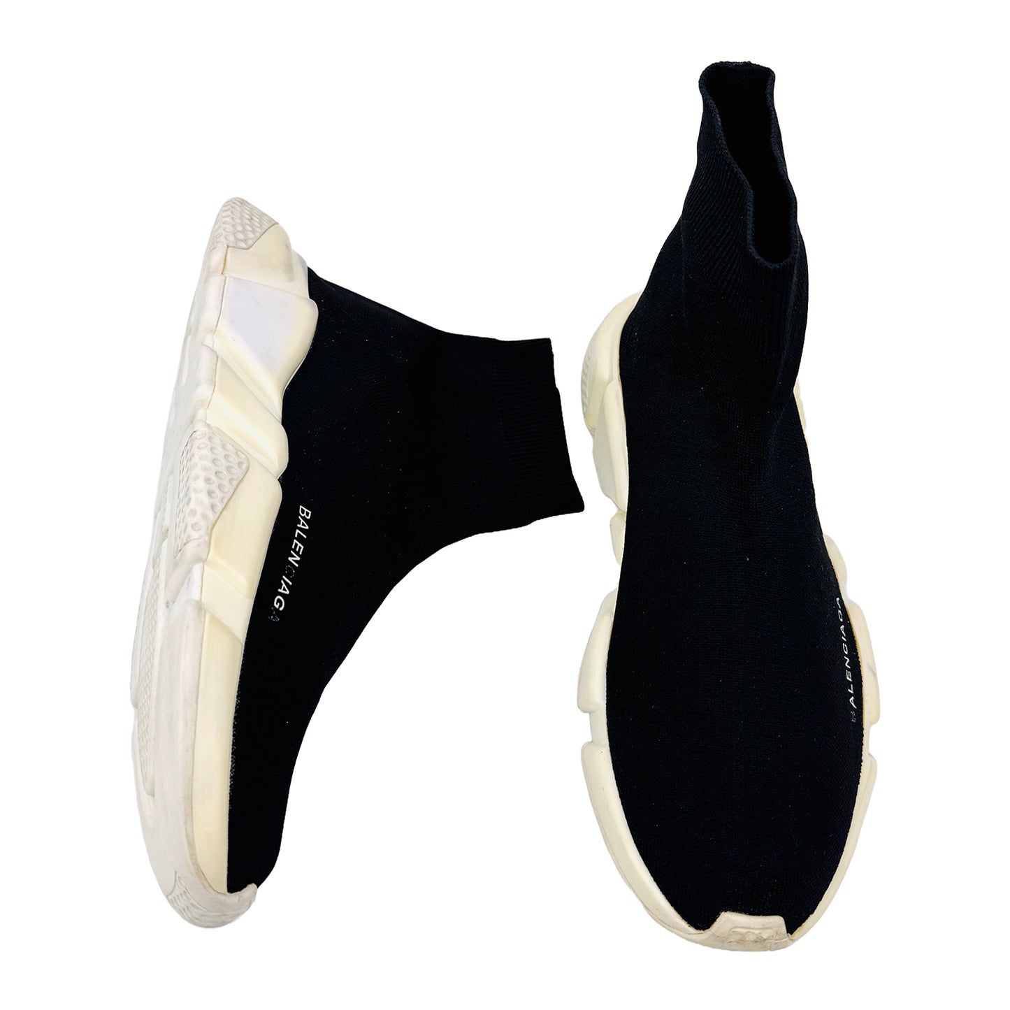 Balenciaga Speed Trainers Black High Top Shoes (Size 42.5/43)