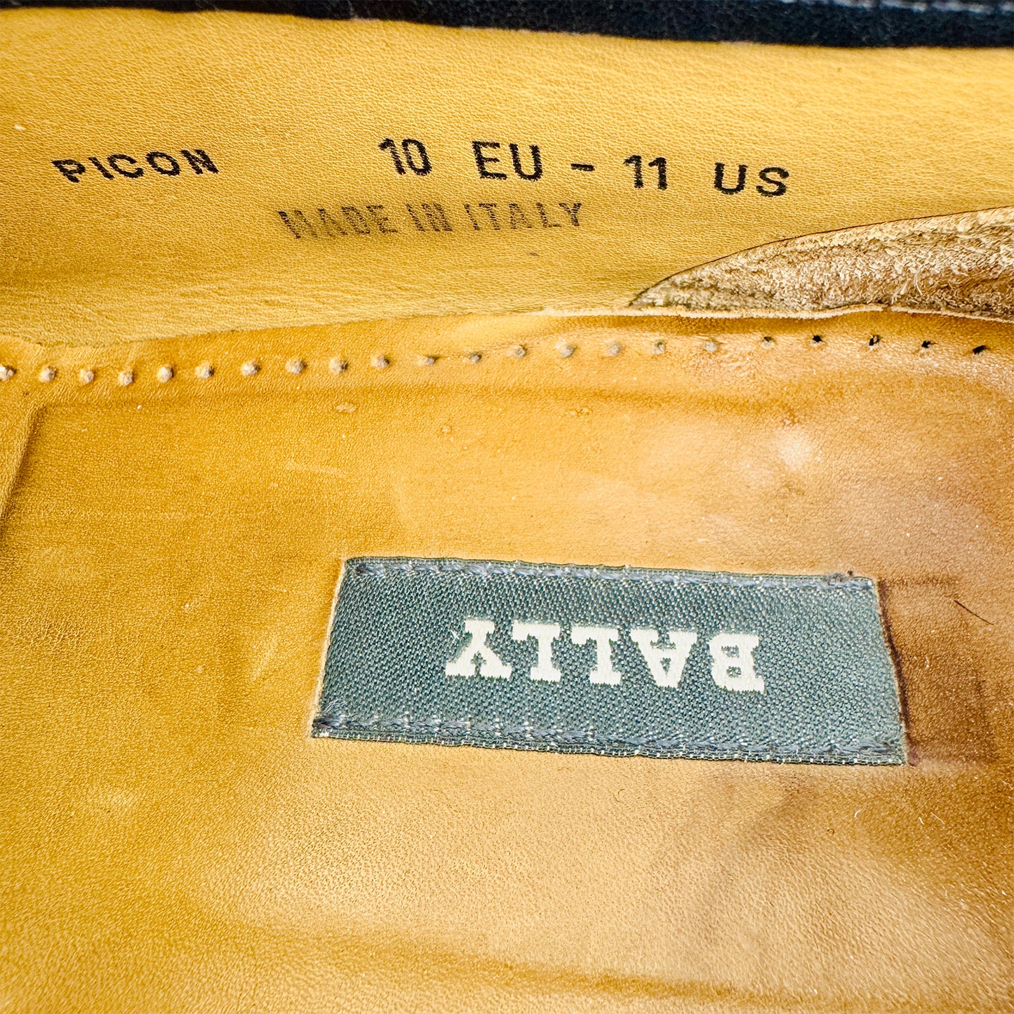 Bally Men's Black Leather Loafer Shoes (Size 44/44.5)