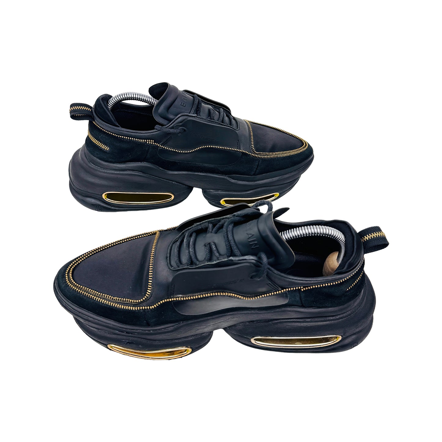 Balmain B-Bold Low-Top Black Sneaker Shoes (Size 42.5/43)