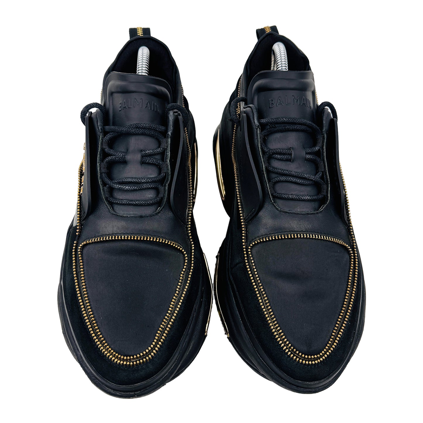 Balmain B-Bold Low-Top Black Sneaker Shoes (Size 42.5/43)