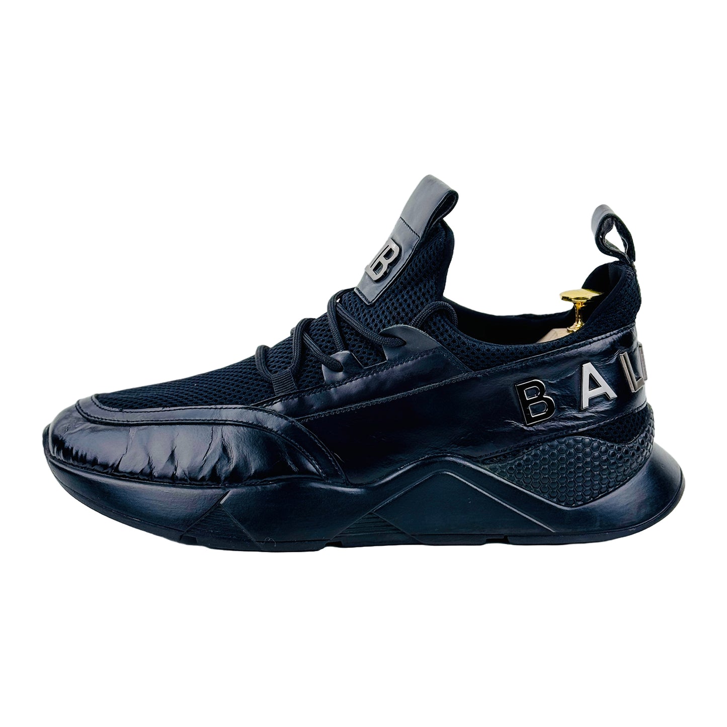 Balmain Paris Men's Svart Storlek Sneaker Shoes (Size 43)